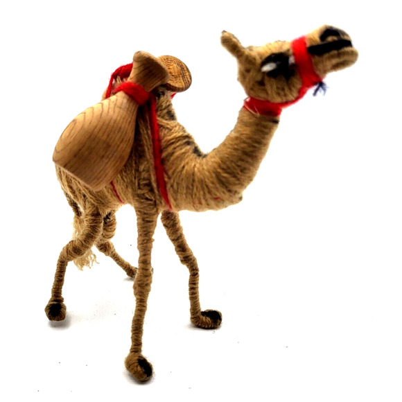 CAMELS Vintage Miniatures Lot of 5 Mixed Media 4-10" Hand Crafted - Picture 7 of 12